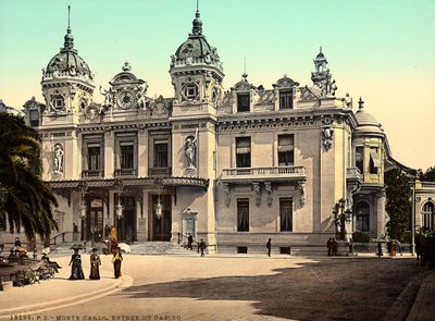 Facaden på kasinoet i Monte Carlo, i Fyrstendømmet Monaco, i Frankrig af Italian Photographer