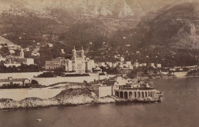 Montecarlo-bugten, 07/1887 (s/h-billede) af Italian Photographer