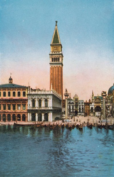 Venedig/Venedig: Piazzetta s Marco dal Mare (foto i farver) af Italian Photographer