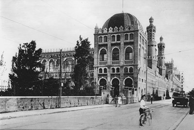 Venezia, Lido, Grand Hotel Excelsior (s/h-billede) af Italian Photographer