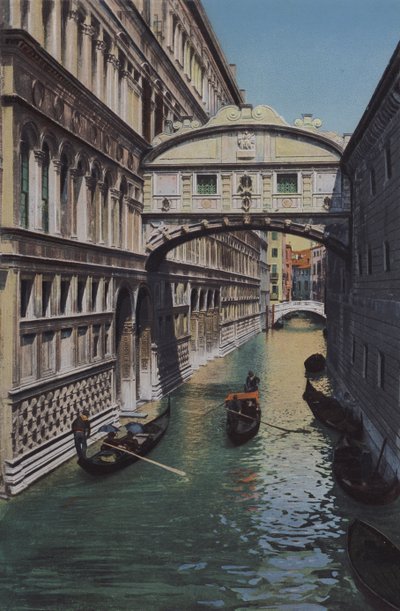 Venedig, Sukkenes Bro (farvet foto) af Italian Photographer