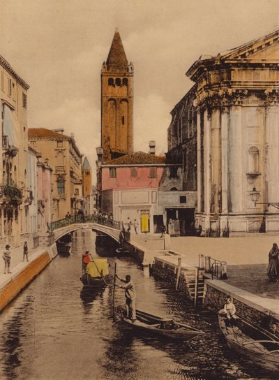 Venezia / Venedig: Rio S Barnaba (foto i farver) af Italian Photographer