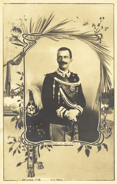 Victor Emmanuel III, konge af Italien af Italian Photographer