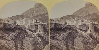 Udsigt over Prinsernes Palads i Fyrstendømmet Monaco af Italian Photographer