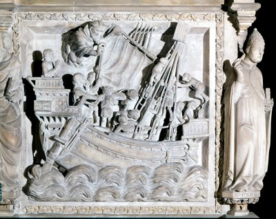 1300-tallets skib. St. Eustorgio-kirken i Milano. af Italian School