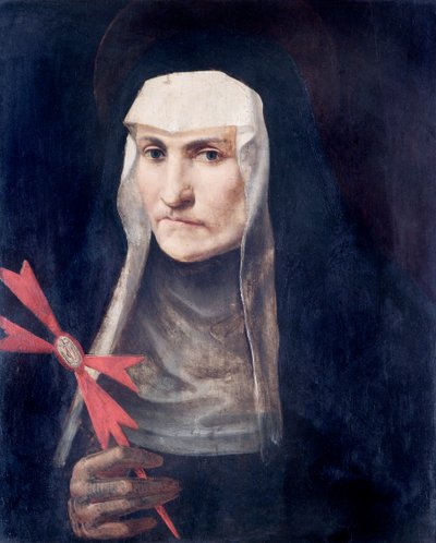En hellig nonne, ca. 1600 (olie på poppelpanel) af Italian School