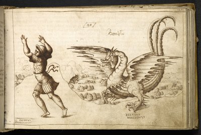 Tilføj MS 82955 f.129r Dragon fra 