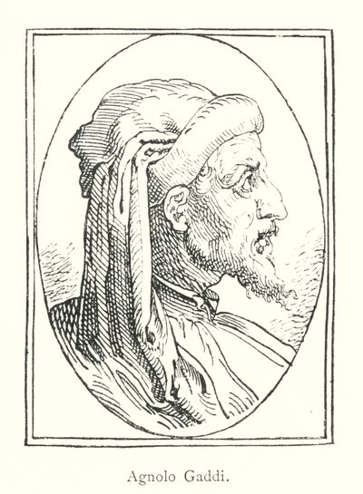 Agnolo Gaddi (Engaraving) af Italian School