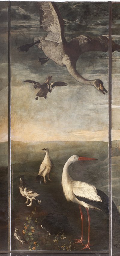 Dyr, Myte om Orfeus, detaljer af Italian School