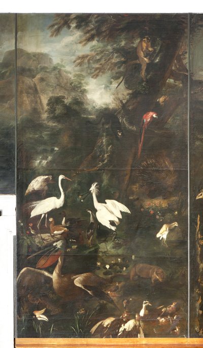 Dyr, Myte om Orfeus, detaljer af Italian School
