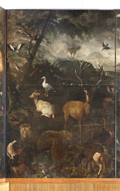 Dyr, Myte om Orfeus, detaljer af Italian School