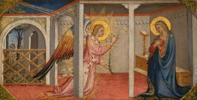 Annunciation, Firenze, begyndelsen af midten af 1400-tallet (tempera på panel) af Italian School