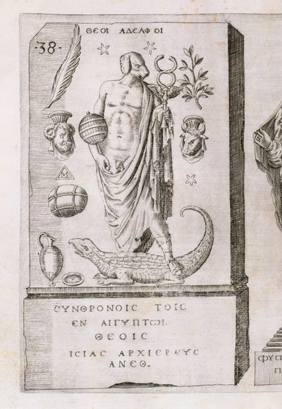 Apollo med hundehoved, 1589 af Italian School