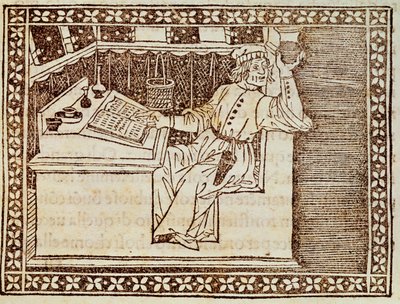 Apotheker, florentinsk gravering fra The Book of Chess af Italian School