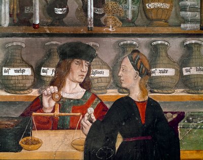 Apothecarys butik af Italian School