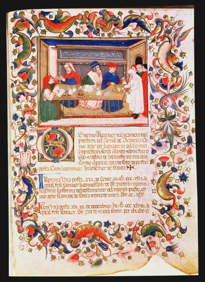 Banking, Veneto-Bolognese School (miniature) (se også 60916 & 60918-9) af Italian School