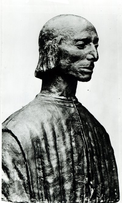Buste af Niccolo Machiavelli (1469-1527) af Italian School