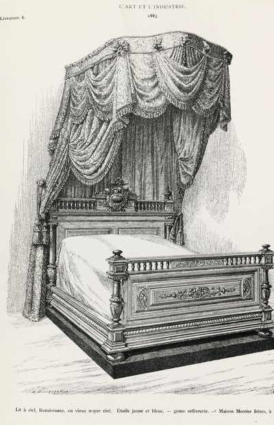Himmelseng, af Mercier Freres, Paris, illustration fra Kunst og industri af Italian School