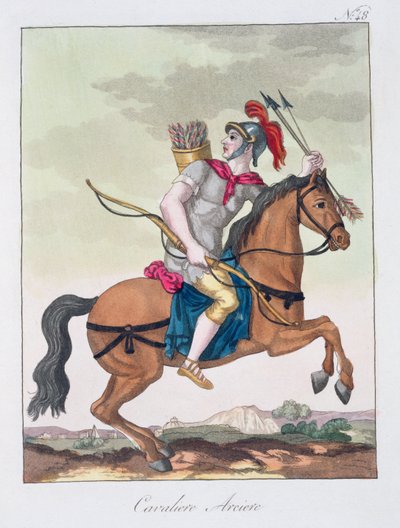 Cavalry Archer, fra LAntica Roma, 1825 af Italian School