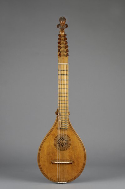 Cittern (Kreta) (ahorn, blå sten, elfenben) af Italian School