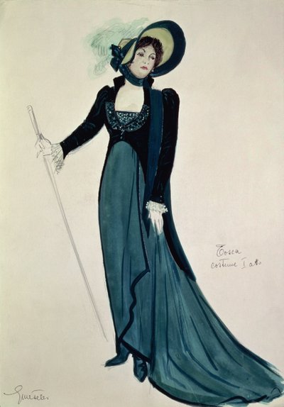 Kostumedesign til Tosca, fra operaen 