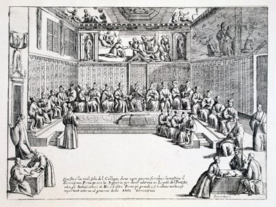 Rådsalen for Dogen af Venedig, 1876 af Italian School