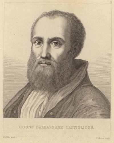 Grev Baldassare Castiglione (1478-1529) af Italian School