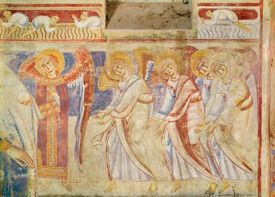 Detalje af den sidste dom, c.1075-1100 af Italian School