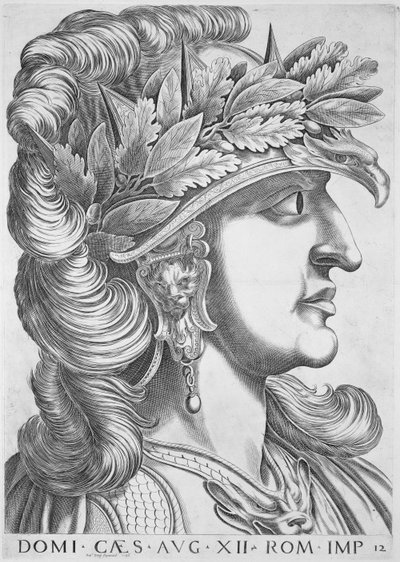 Domitian Cæsar (51-96 e.Kr.), 1596 af Italian School
