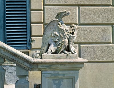 Ørn og våbenskjold, Villa di Celle af Italian School