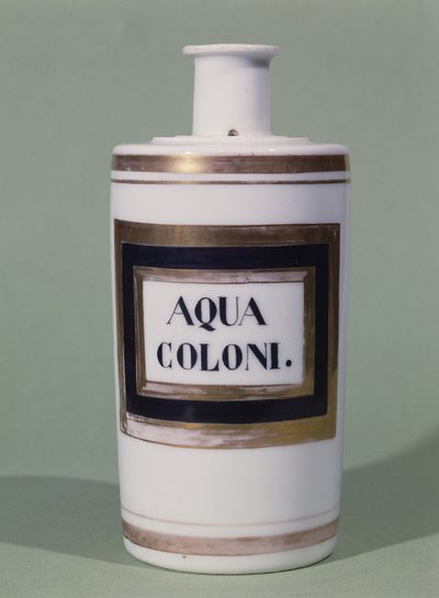 Eau de Cologne flaske, tidligt i det 19. århundrede (keramik) af Italian School