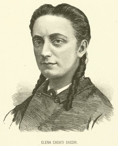 Elena Casati Sacchi (gravering) af Italian School