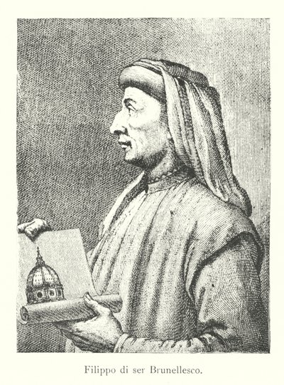 Filippo di ser Brunellesco (gravering) af Italian School