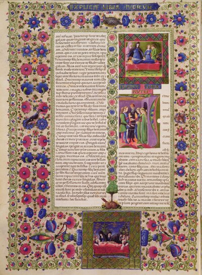 Fol.280r Åbning af Ruths Bog, fra Borso d