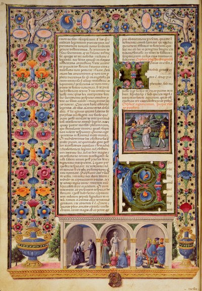 Fol.3v Prolog til Profeternes Bog (Esajas), fra Borso d