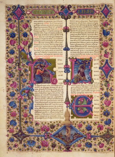 Fol.52v Åbning til profeten Baruchs bog, fra Borso d