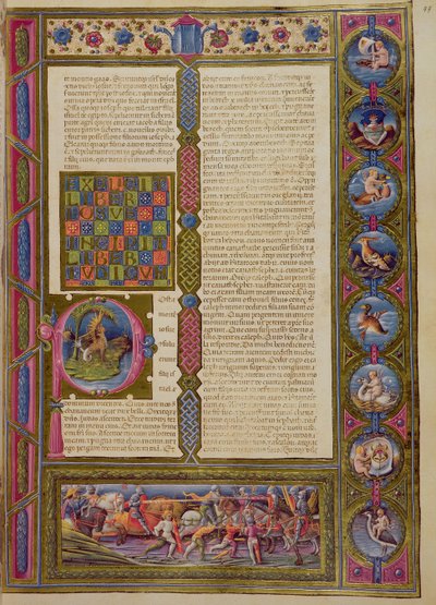 Fol.99r Indledende ord i Jødernes Bog, fra Borso d