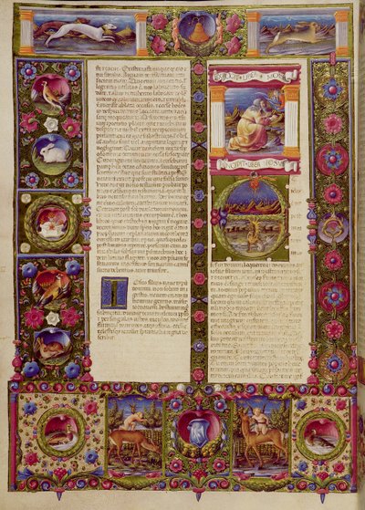 Fol. Slutningen af Mosebogen, begyndelsen af Josvas Bog, fra Borso d