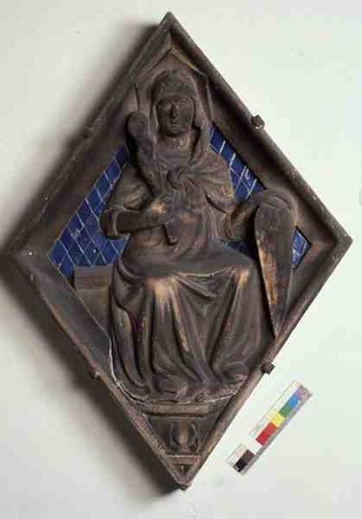 Fortitude, reliefflise fra Campanile (marmor og keramik) af Italian School