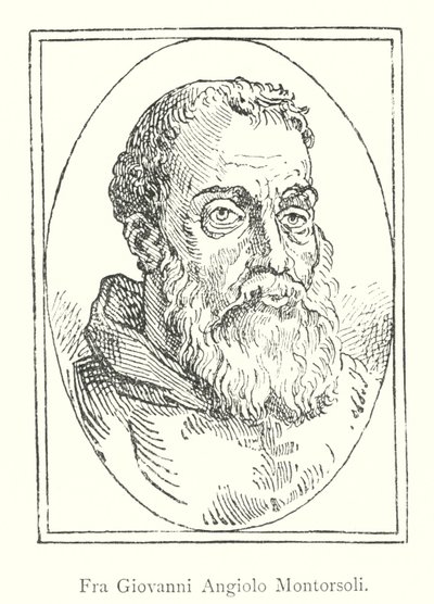 Fra Giovanni Angiolo Montorsoli (gravering) af Italian School