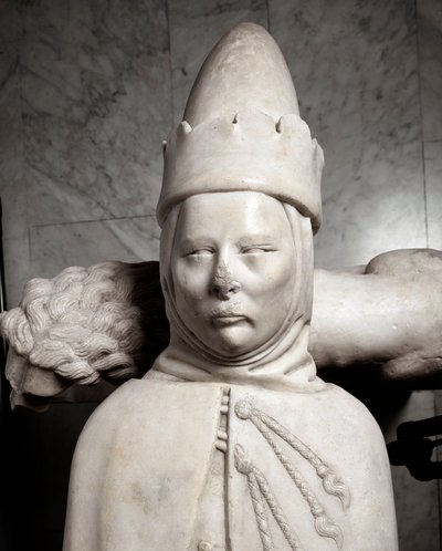 Begravelsesmonument for den første doge af Genova Simone Boccanegra (Marmorskulptur af Italian School