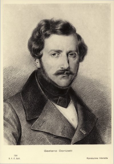Gaetano Donizetti, italiensk komponist (1797-1848) af Italian School