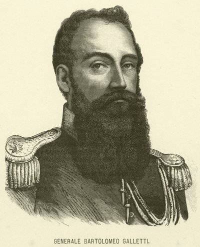 General Bartolomeo Galletti (gravering) af Italian School