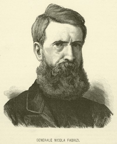 General Nicola Fabrizi (gravering) af Italian School