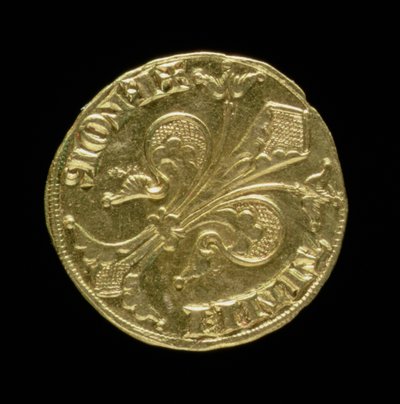 Guldflorin (forside) med en fleur de lys, florentinsk, 1252 (for bagside se 83494) af Italian School