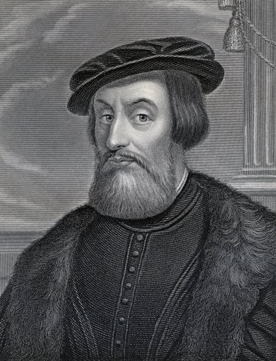 Hernan Cortes, graveret af William Holl, ca. 1830