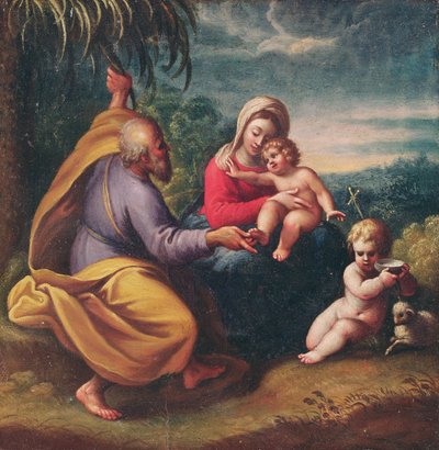 Hellig Familie, Parma, 2. halvdel af 1500-tallet af Italian School