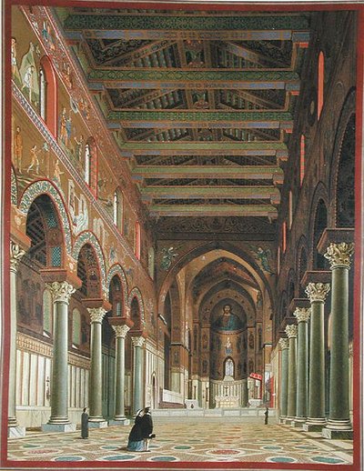Interiør af Duomo di Monreale, Sicilien af Italian School