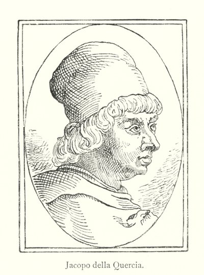 Jacopo della Quercia (gravering) af Italian School