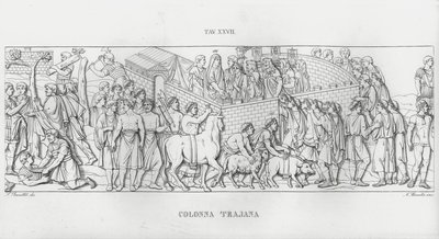 Trajans søjle, Trajans søjle (gravering) af Italian School